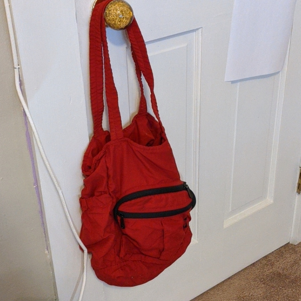 Red travel bag